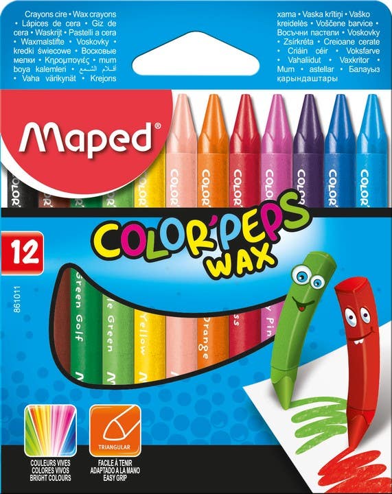 Color Peps Wax Crayons 12 Color