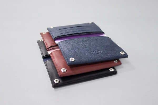 Mimy Small Wallet (navy Blue (orange Lining))