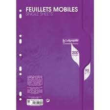 Binder Refill Paper Single Sheet Seyes A4 200sh 90g