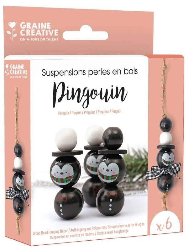 Kit 6 Perles Suspension Pingouin
