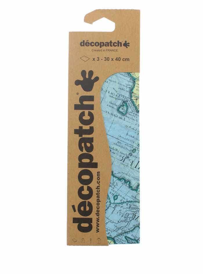 Decopatch Paper 3pcs 30x40 Cm Map