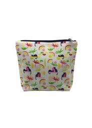 Trousse Maquillage Trapeze Coton Chats Pop Blanc Coco