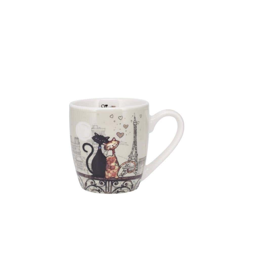 Mug Arrondi Expresso + Boite Bug Art Paris Amoureux