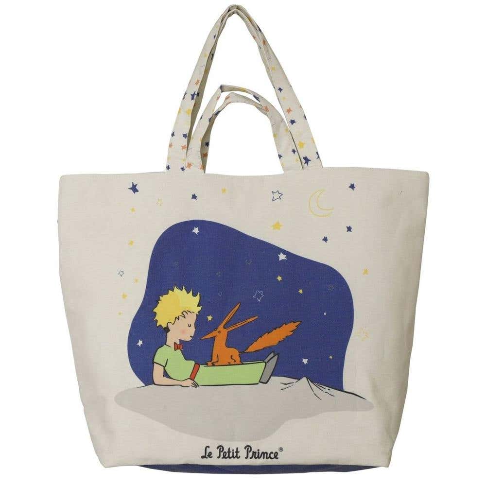 Sac Cabas Xl LE Petit Prince Blanc Bleu