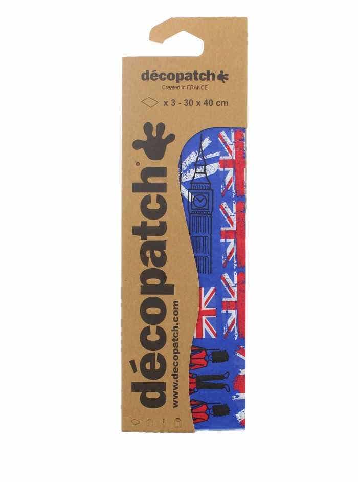 Decopatch-papier 3x 30x40 Cm England