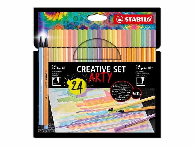 Arty Creative Pen 68-88 Pastel 24 Pcs/set Cardboard