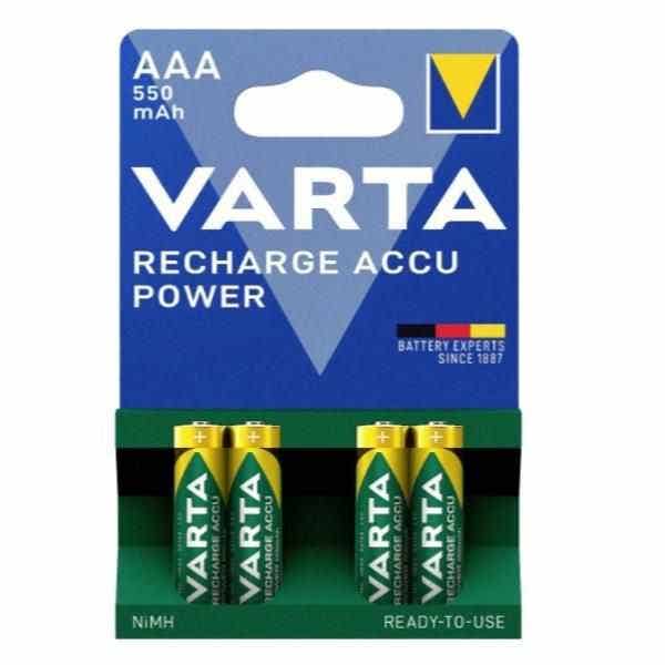 Varta Battery Rechargeable Accu Power Aaa 550mah Pack Of 4pcs