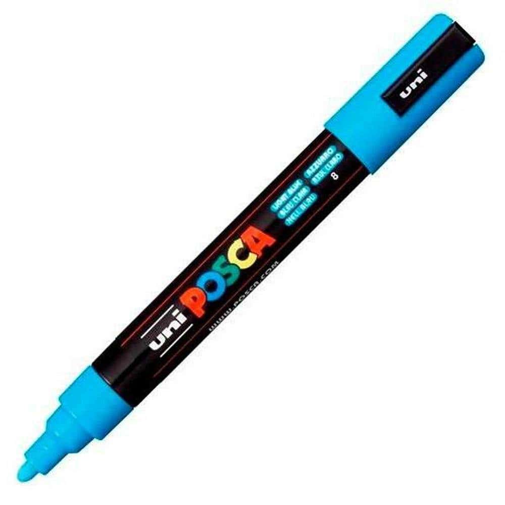 Posca Paint Marker 2.5mm Medium Point 5m Light Blue