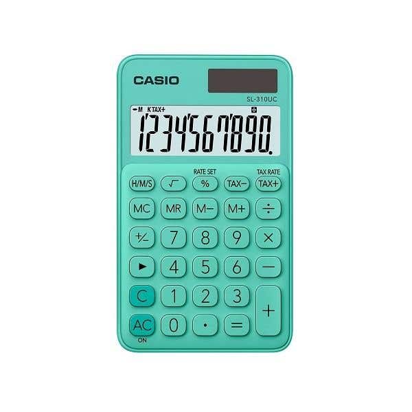 Calculator Portable Green 10 Digits Sl-310uc
