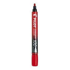 Pilot Permanent Marker Round Tip Fine Red