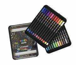 Posca Pastel Wax Crayons Color Kpa-100 24c