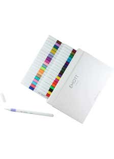 Uni Emott Fine Line 0.4mm Set Of 40 Assorted Colors