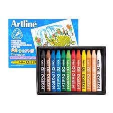 Artline Oil Pastel Triangular 12 Colors