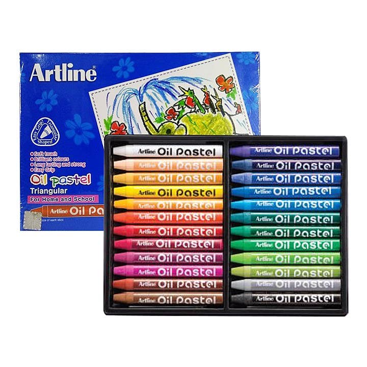Artline Oil Pastel Triangular 24 Colors