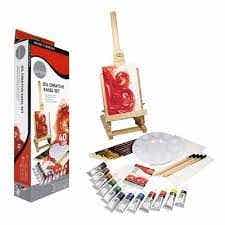 Simply Oil Creative Easel Set Of 38 Pcs