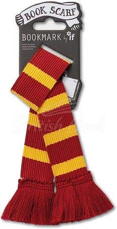 Book Scarf Bookmark - Burgundy & Yellow