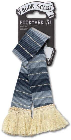 Book Scarf Bookmark - Grey & Cream