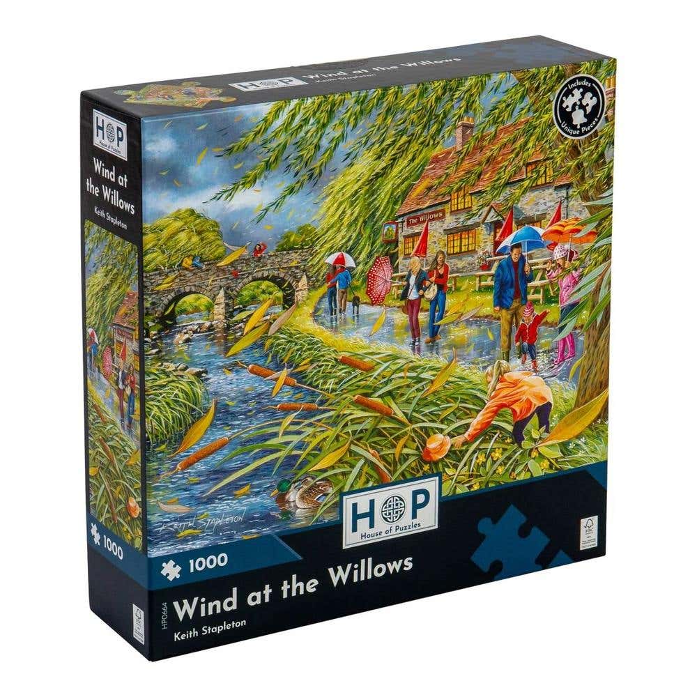 Wind At The Willows 1000 Piece Puzzle