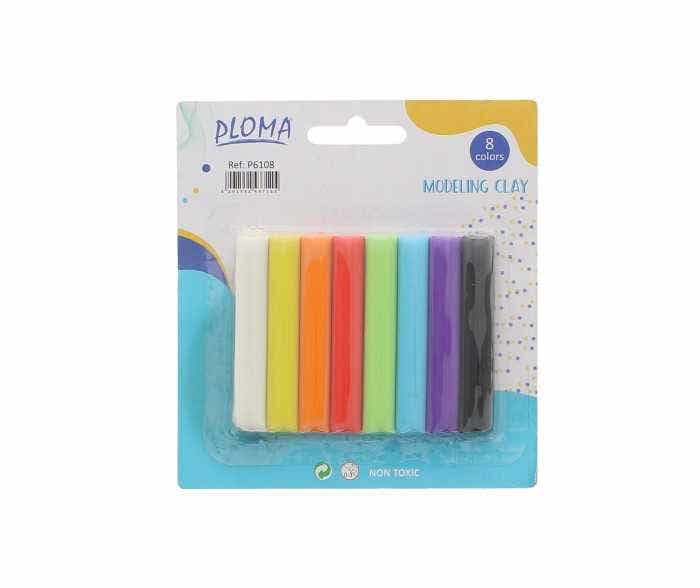 Ploma 8 Colors Modelling Clay
