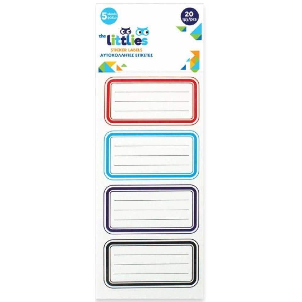 The Littlies Sticker Labels 20 Pcs 5 Sheets
