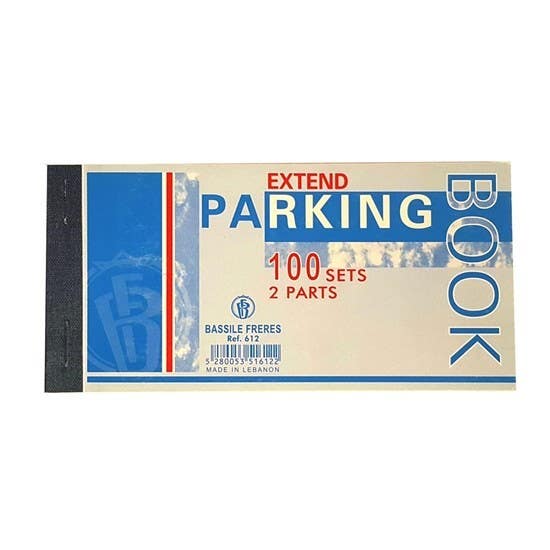 Parking Book 100sh 2 Parts