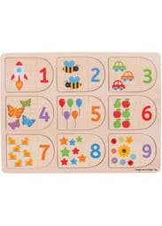Picture & Number Matching Puzzle
