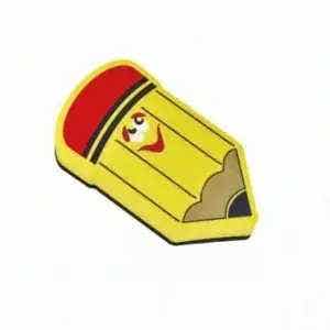 Whiteboard Eraser For Kids Pen Shape Yellow