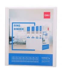 Deli Ring Binder A4 2inch 2d White