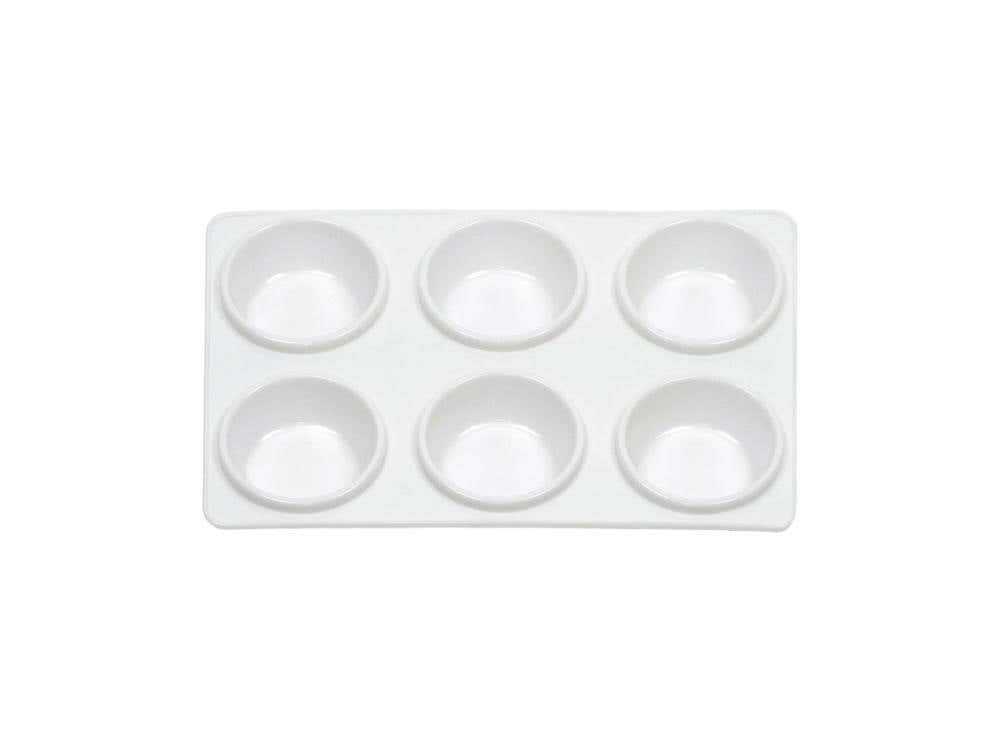 Deep Plastic Palette 6 Hole Conda