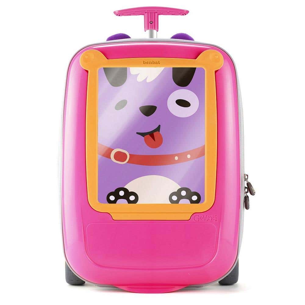 Govinci Trolley For Travel Pink/orange (coloring Sheet Included)