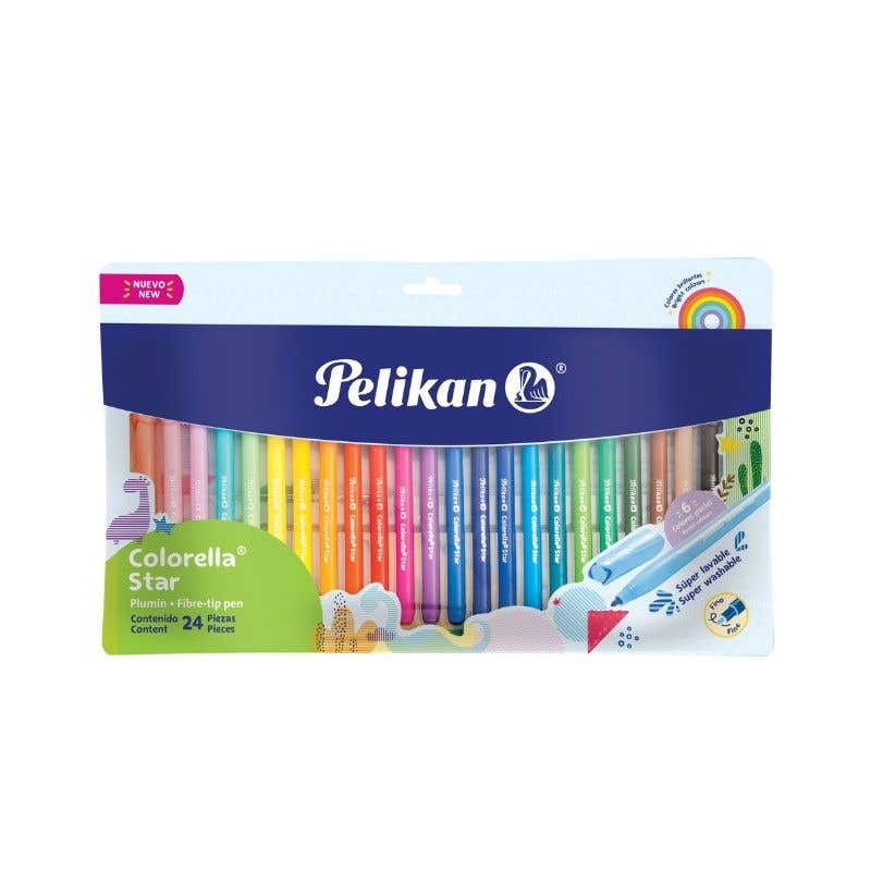 Colorella Star Fiber Tip Pen Assorted 24 Colors