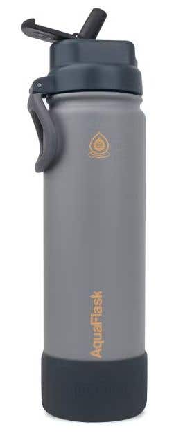 Water Bottle Stainless Steel Colorwave Flip Glow Duo Black/grey Color 22oz