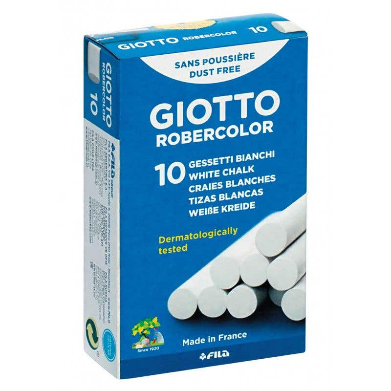 Giotto White Chalk 10 Pcs/pack