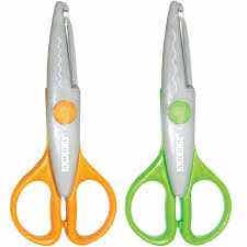 Crazy Decorative Cutting Scissor 13cm Assorted Colors