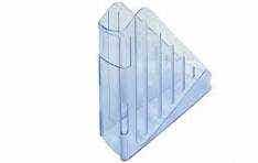 Magazine File Holder Transparent Blue