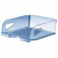 Maxi Letter Tray A4 11cm Transparent Light Blue