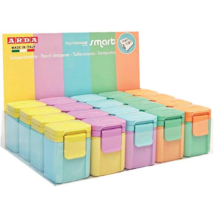 Pencil Sharpener Pastel Colors 2 Holes