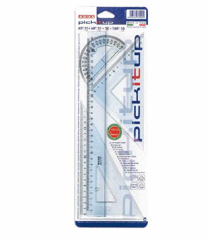 Geometry Ruler Set Of 4pcs 30cm Pick It Up