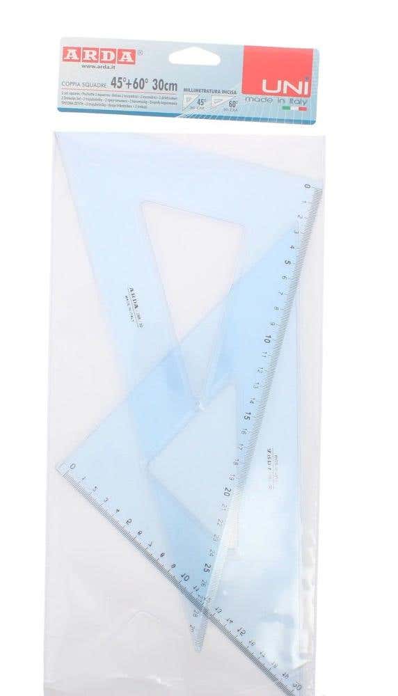Set Of 2 Squares Rulers 20cm