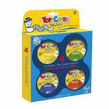 Set 4 Jars 150ml Superwashable Sensorial Tempera