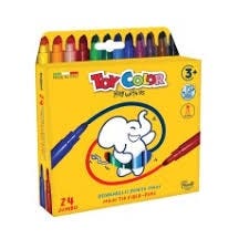 Fiber Pens Maxi Tip 5mm 24 Jumbo Colors Superwashable