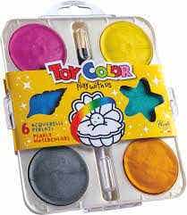 Pearly Toy Color Watercolors Pack Of 6 Colors