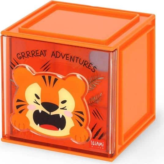 Cutie Cube Adjustable Desk Organiser Tiger