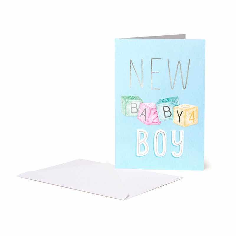 Large Greeting Card - Greeting Card - New Baby Boy
