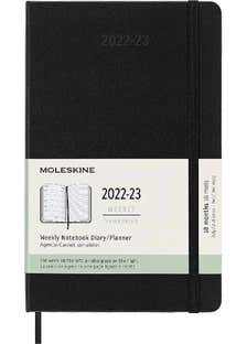Moleskine Classic 18 Month 2022-2023 Weekly Planner, Hard Cover, Large (5" X 8.25"), Black