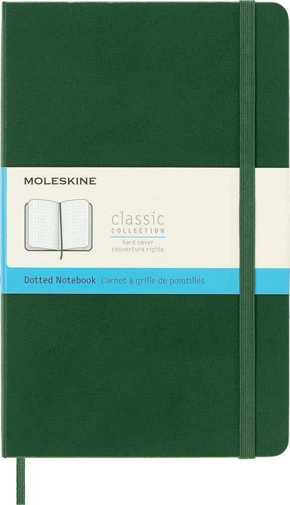 Moleskine Classic Notebook Myrtle Green Large Hard Dotted