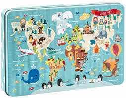 Puzzle Xl World Map Martina Hogan 24u