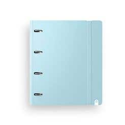 Soft Foam Polypropylene Ring Binder With Paper Refill Pad Lined Blue