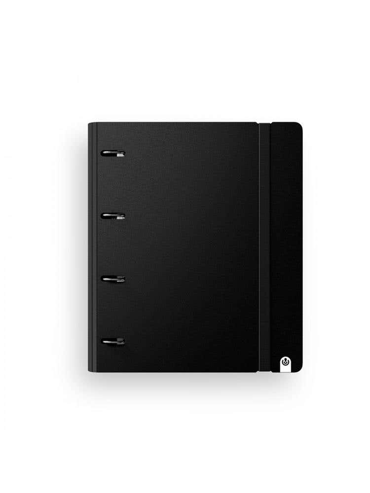 Foam Style Ring Binder With Paper Refill Pad Lined Black