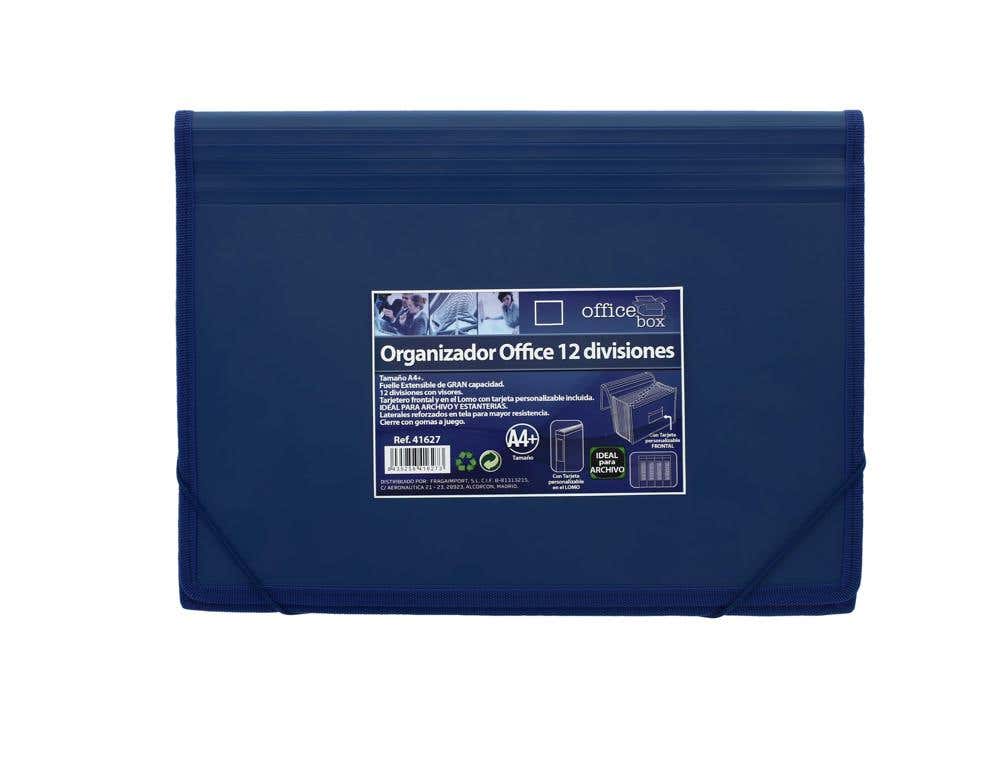 Expanding File 12 Dividers A4 Expand From The Bottom Navy Color
